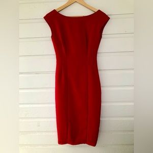 Anthropologie MAEVE Evangeline Red Cutout Dress Size 0